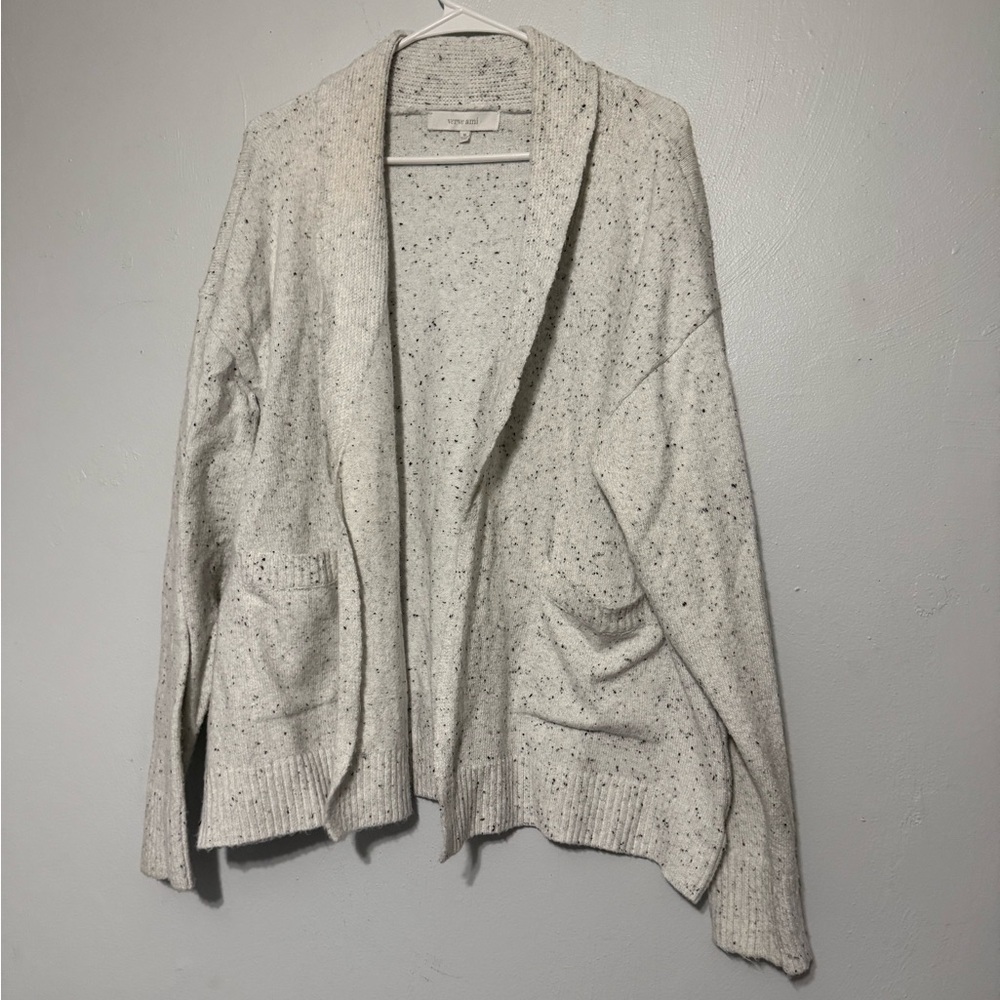 Verve Ami Speckled Cream Cardigan